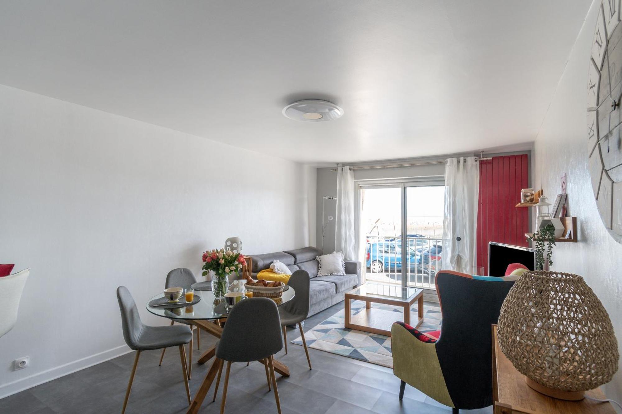Au Bruit Des Vagues Apartment Binic Bagian luar foto